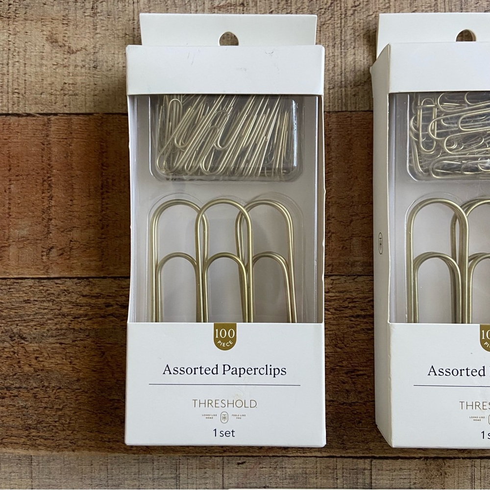 Threshold Paper Clips & Magnets Gold - Picture 2 of 4